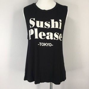 Sushi Please Graphic Tank